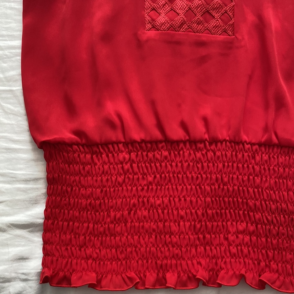 Bebe Red Top - Picture 4 of 5